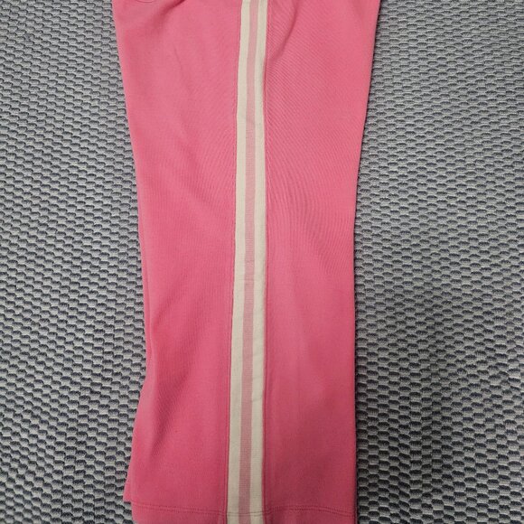 New York & Company Pink Crop Sweatpants Side Stripe Y2K Lounge Size Small - Picture 6 of 11